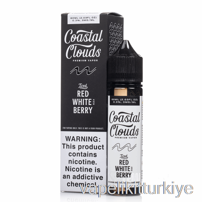 Vape Türkiye Buzlu Kırmızı Beyaz Ve Meyve - Kıyı Bulutları - 60ml 0mg